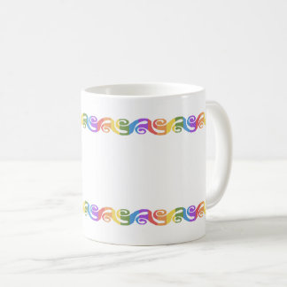 Rainbow La Tene Celtic Swirl Coffee Mug