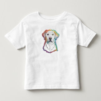 Rainbow Labrador toddler T-Shirt