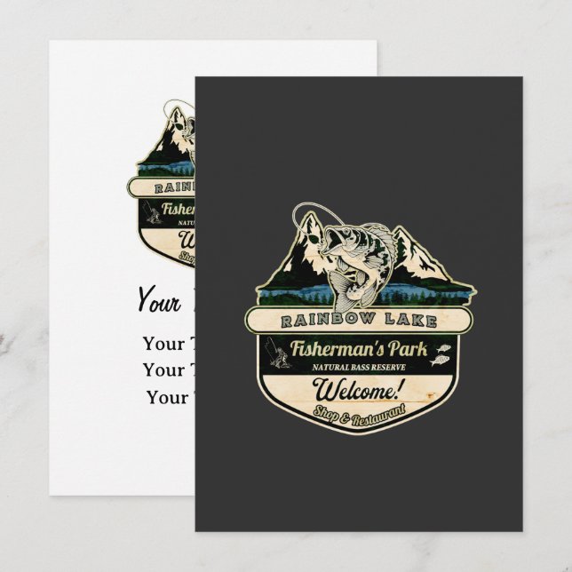 RAINBOW LAKE FISHERMAN'S PARK - FISHING LOVER (Front/Back)