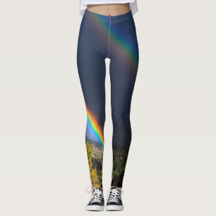Rainbow Landscape Photo Leggings