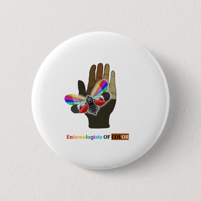 Rainbow Lanternfly 6 Cm Round Badge (Front)