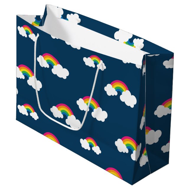 Rainbow Large Gift Bag (Front Angled)