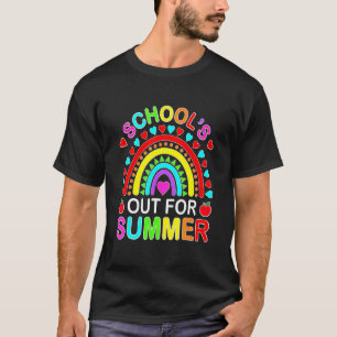 Rainbow Last Day Of School Schools Out For Summer T-Shirt
