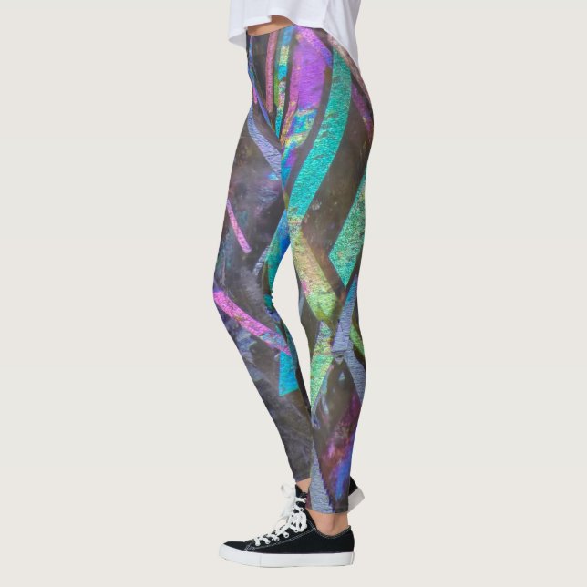 Rainbow Lattice Sunstone Leggings (Left)