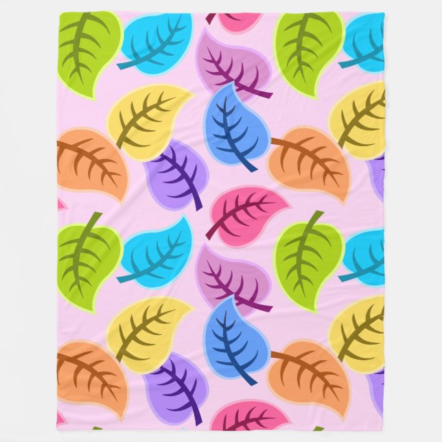 rainbow leaves blanket (Front)