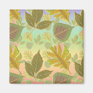 Rainbow Leaves Magnet