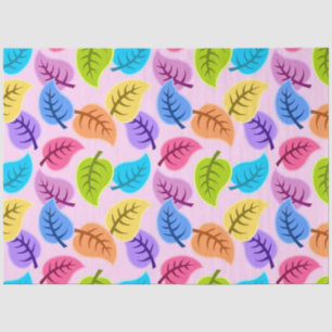 rainbow leaves tissue paper