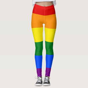 Rainbow Leggings, Colorful Leggings for Women