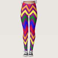 Rainbow Leggings, Colourful Leggings for Women