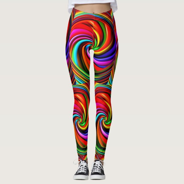  RAINBOW  LEGGINGS VIBRATION ENERGY (Front)
