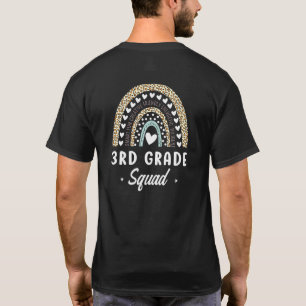 Rainbow Leopard 3rd Grade Back To School Teachers T-Shirt