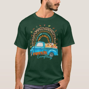 Rainbow Leopard Car Pumpkin Everything, Fall, Autu T-Shirt
