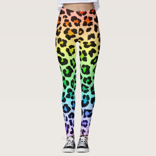 rainbow leopard legging (Front)