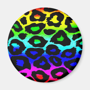 rainbow_leopard_print-altered magnet