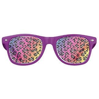 Rainbow Leopard Print Retro Sunglasses