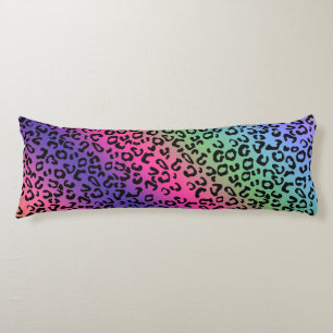 Rainbow Leopard Print - Smooth Blend Body Cushion