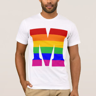 Rainbow Letter M T-Shirt