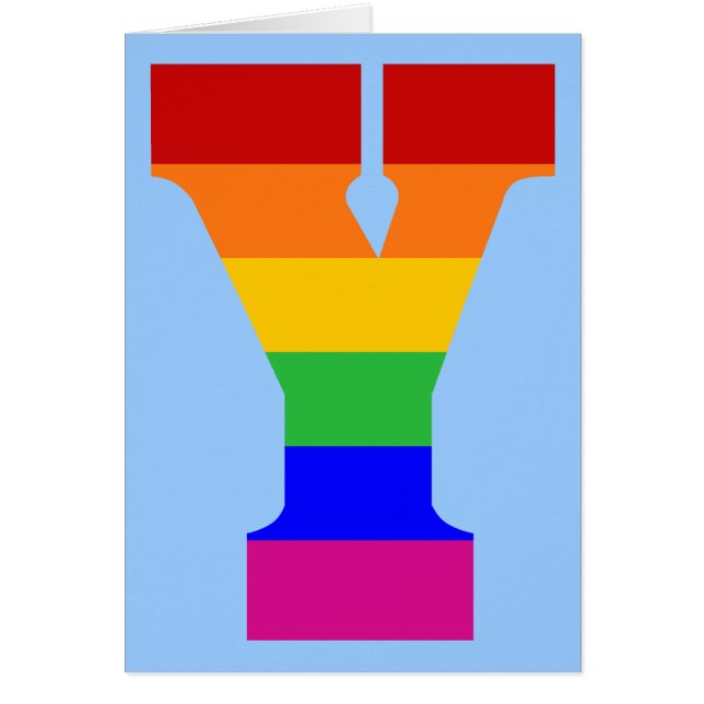 Rainbow Letter Y (Front)