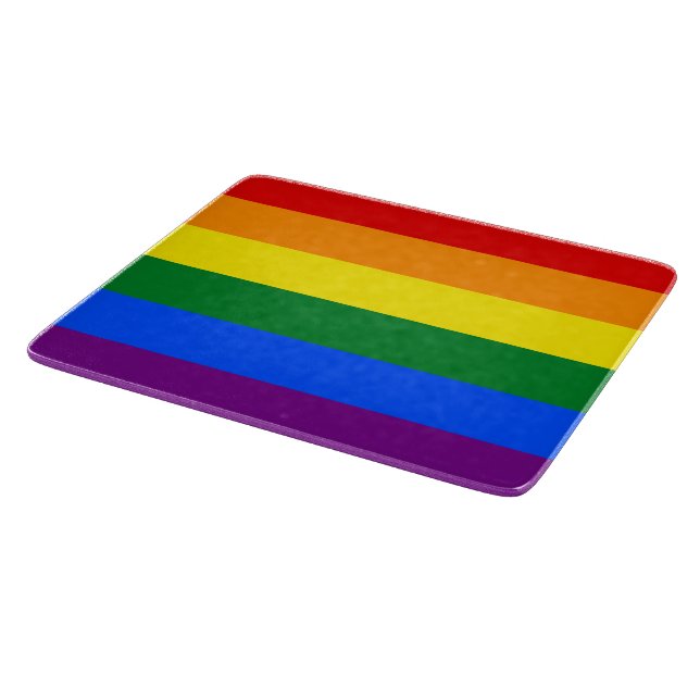 Rainbow (LGBT) Flag Cutting Board (Corner)