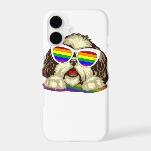 Rainbow LGBT Flag Gay Pride Shih Tzu Dog Copy