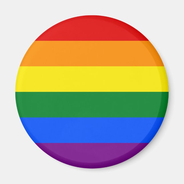Rainbow (LGBT) Flag Magnet (Front)