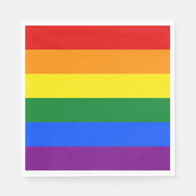Rainbow (LGBT) Flag Napkin (Front)