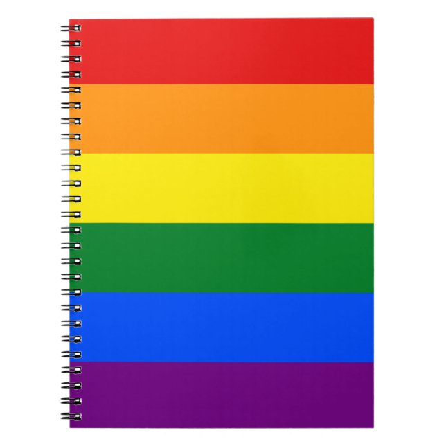 Rainbow (LGBT) Flag Notebook (Front)