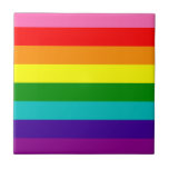 Rainbow LGBT gay flag Ceramic Tile<br><div class="desc">Rainbow LGBT gay flag Ceramic Tile</div>