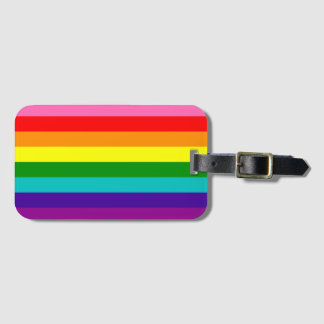 Rainbow LGBT gay flag Luggage Tag