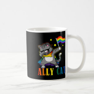 Rainbow Lgbt Lesbian Pride Funny Cat Dabbing  Coffee Mug