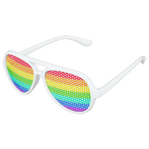 Rainbow LGBT Pride  Adult Aviator Sunglasses