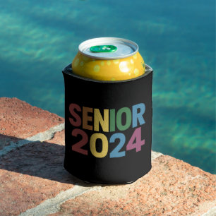 Rainbow LGBT Pride Senior 2024 Graduation Can Cooler