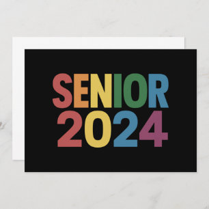 Rainbow LGBT Pride Senior 2024 Graduation Invitation