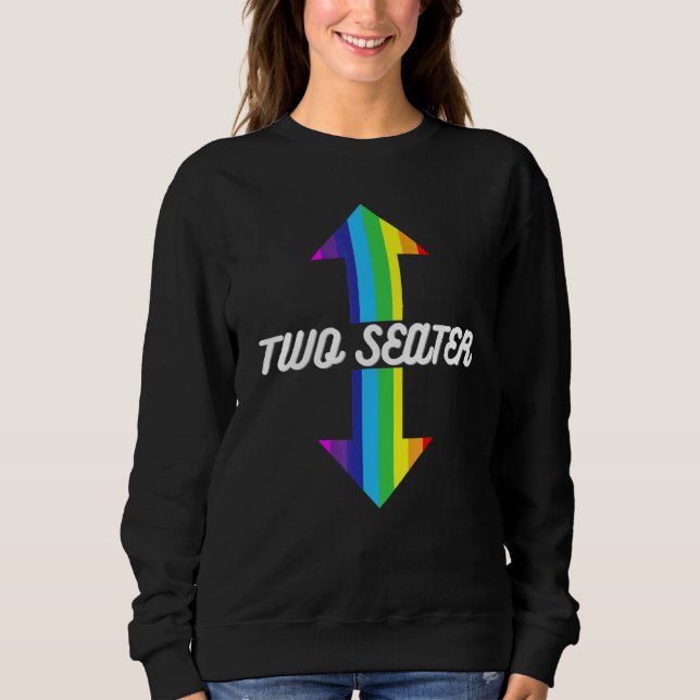 Rainbow LGBT Pride Two Seater Sweatshirt (Front)