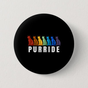 Rainbow Lgbtq Gay Pride Month Purride Cats 6 Cm Round Badge