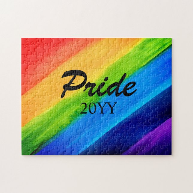 Rainbow LGBTQ Pride 20YY Jigsaw Puzzle (Horizontal)