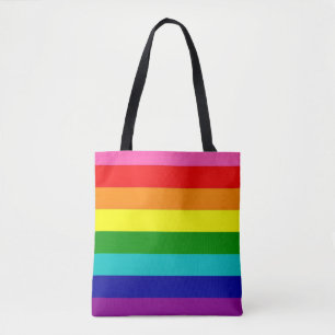Rainbow LGBTQ Pride Colourful Gift Tote Bag