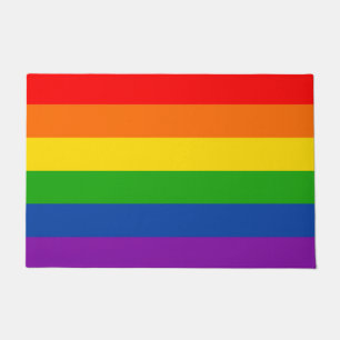 Rainbow LGBTQ+ Pride Flag, Gay Pride Colours Doormat