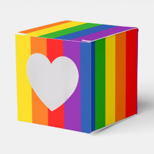 Rainbow LGBTQ+ Pride Flag, Gay Pride Colours Favour Box