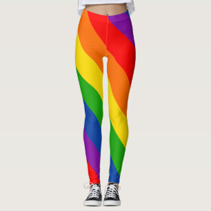 Rainbow LGBTQ+ Pride Flag, Gay Pride Colours Leggings
