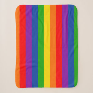 Rainbow LGBTQ+ Pride Flag, Gay Pride Colours Sherpa Blanket