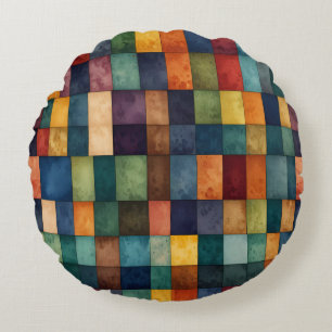 Rainbow LGBTQ style design Round Cushion