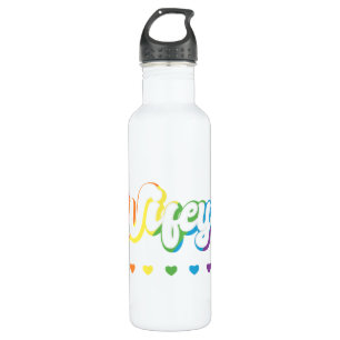Rainbow LGBTQIA Lesbian Gay Support 710 Ml Water Bottle