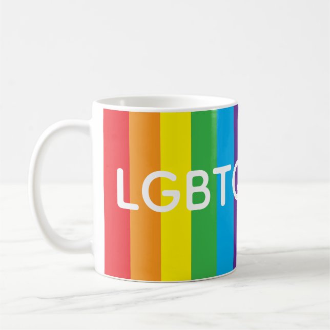 Rainbow "LGBTQIAPN+" Mug (Left)