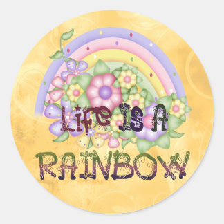 Rainbow Life Classic Round Sticker