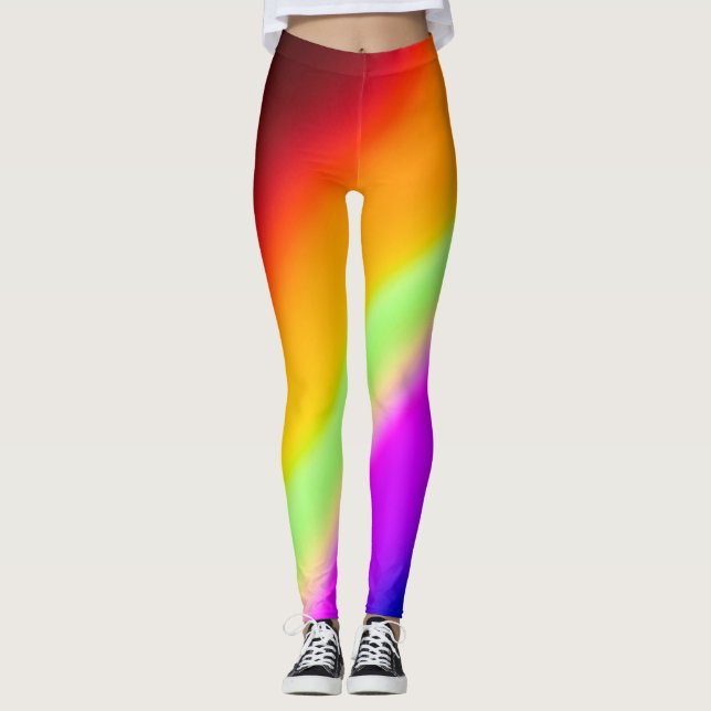 Rainbow Light Prism Unisex  Leggings (Front)