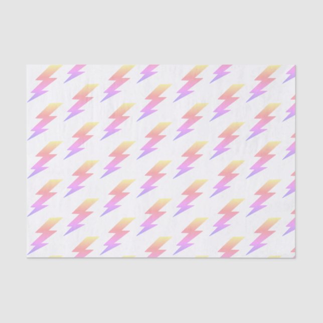 Rainbow Lightning Bolt Tissue Paper (Front)