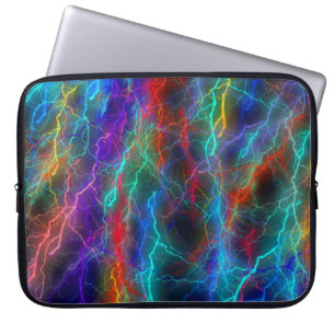 Rainbow Lightning Storm Laptop Sleeve