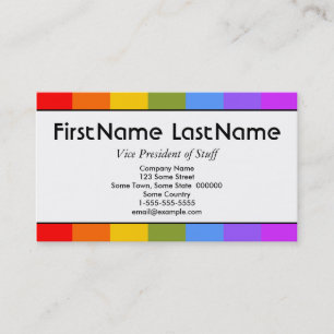Rainbow-Like Pattern Business Card