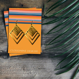 Rainbow Line Earring Necklace Jewellery Display Ca